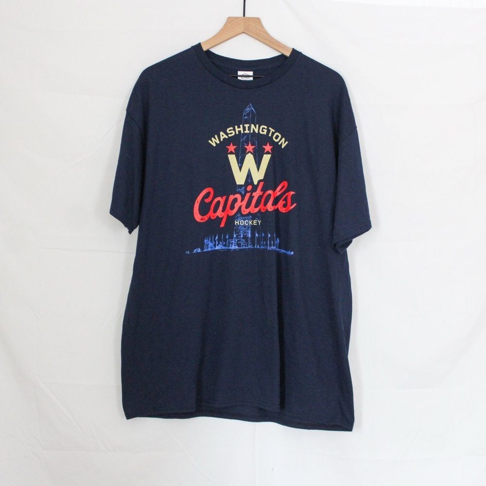 Washington Capitols NHL Throwback Monument Tee - Navy XL